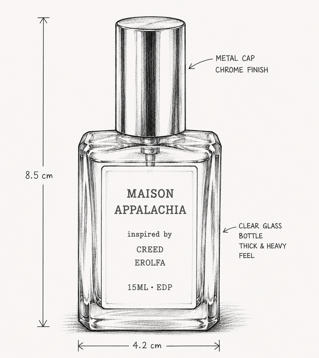 Embruns — Inspired by Creed Erolfa · Maison Appalachia · Soleil Collection · Extrait Strength Perfume Spray · 15 ml
