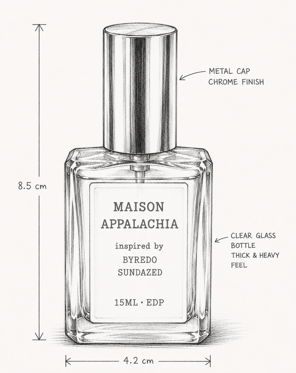 Brume Dorée — Inspired by Byredo Sundazed · Maison Appalachia · Soleil Collection · Extrait Strength Perfume Spray · 15 ml