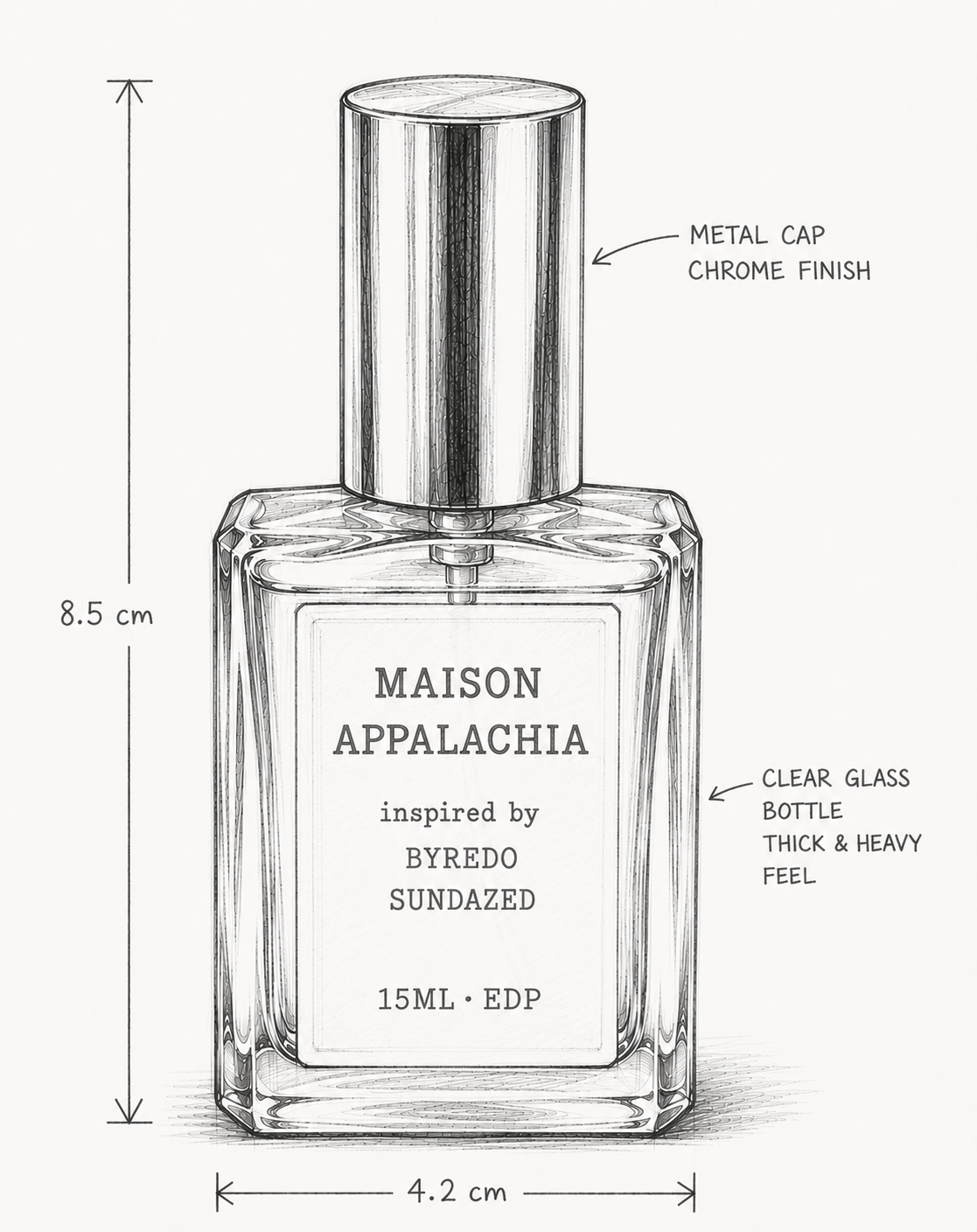 Brume Dorée — Inspired by Byredo Sundazed · Maison Appalachia · Soleil Collection · Extrait Strength Perfume Spray · 15 ml