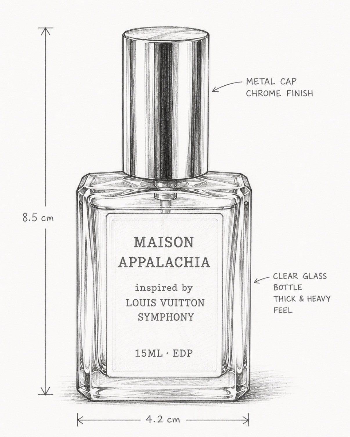 L'Ouverture — Inspired by Louis Vuitton Symphony · Maison Appalachia · Soleil Collection · Extrait Strength Perfume Spray · 15 ml