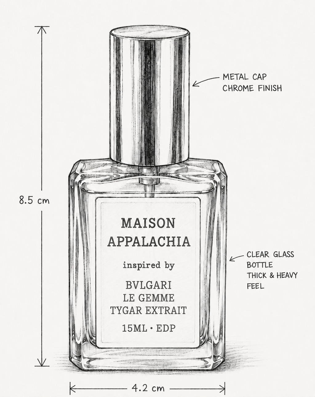 Oeil de Tigre — Inspired by Bvlgari Tygar Extrait · Maison Appalachia · Extrait Strength Perfume Spray · 15 ml