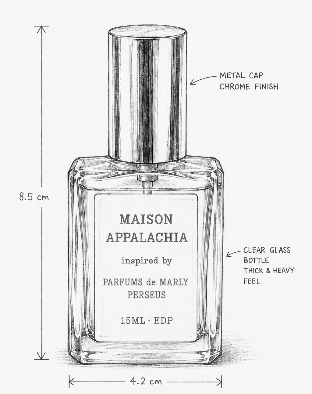 L'Intrépide — Inspired by Parfums De Marly Perseus · Maison Appalachia · Soleil Collection · Extrait Strength Perfume Spray · 15 ml