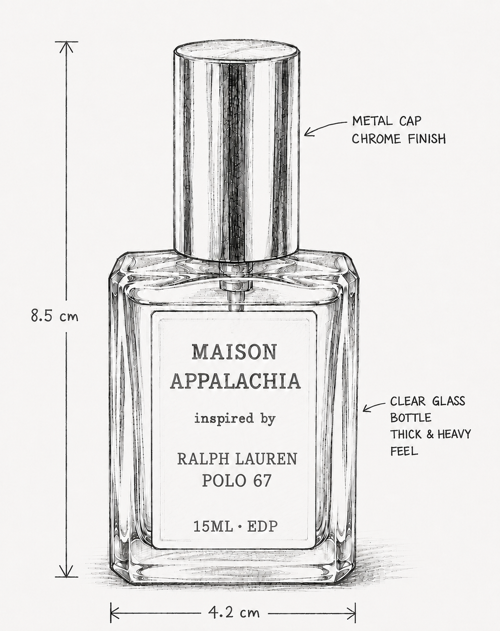 L'Athlète — Inspired by Ralph Lauren Polo 67 · Maison Appalachia · The Signatures · Extrait Strength Perfume Spray · 15 ml