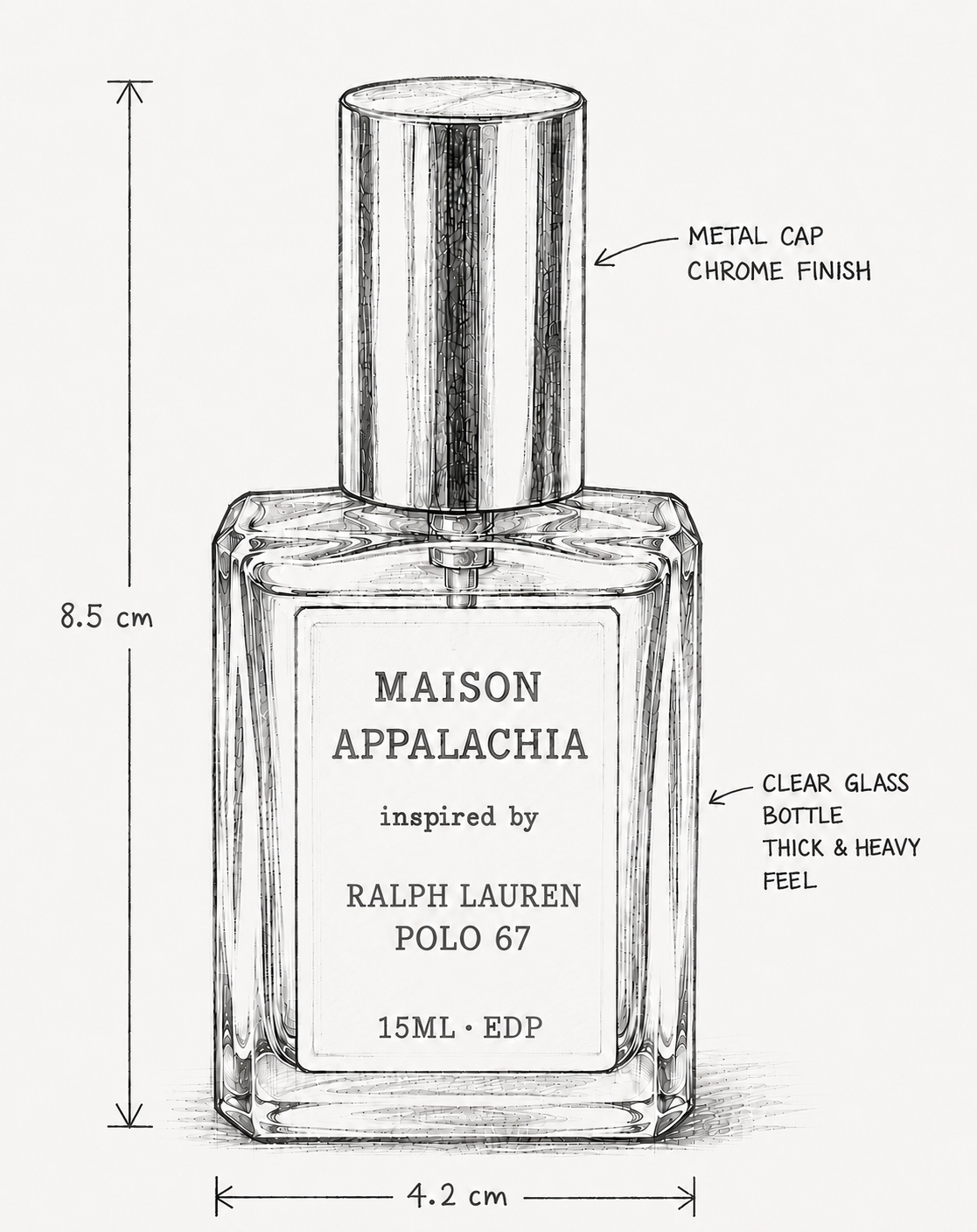 L'Athlète — Inspired by Ralph Lauren Polo 67 · Maison Appalachia · The Signatures · Extrait Strength Perfume Spray · 15 ml